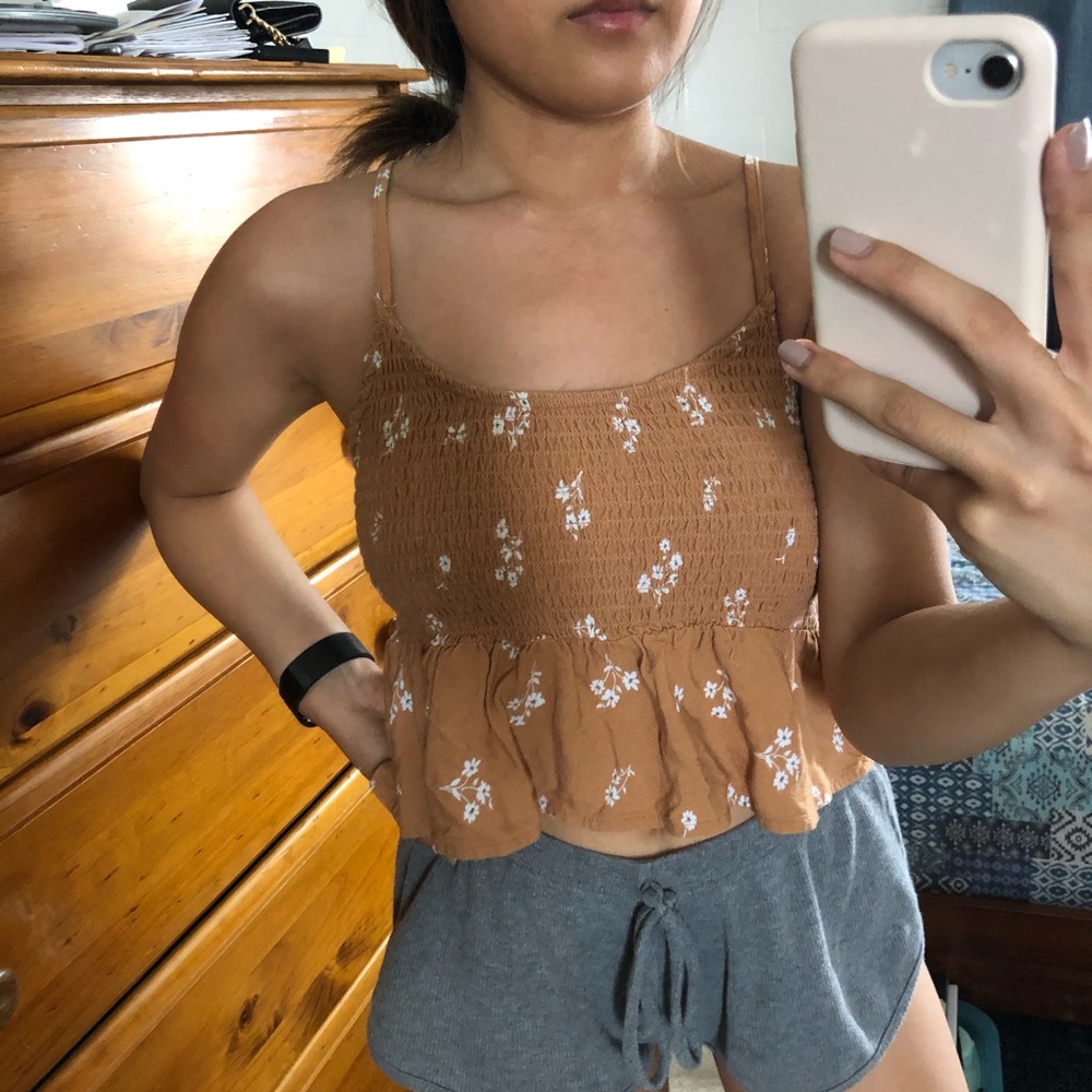 Pacsun floral crop top